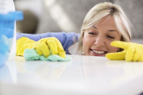 Freshly cleaned mattress after odor removal service